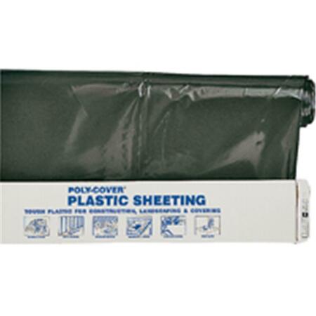 ORGILL POLY 20 ft x 100 ft Tarp, Black 4257424